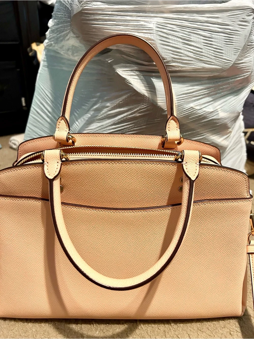 Coach pebble leather